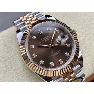 ARF공장 롤렉스 데이저스트 초코 다이얼 10P 다이아 RG 콤비 쥬빌레 41mm 126331