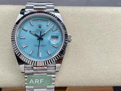 ARF공장 롤렉스 데이데이트 아이스블루 인덱스 다이얼 화이트골드 40mm m228236