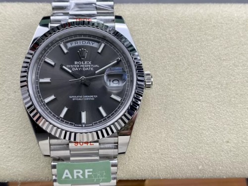 ARF공장 롤렉스 데이데이트 그레이 인덱스 다이얼 화이트골드 40mm m228239