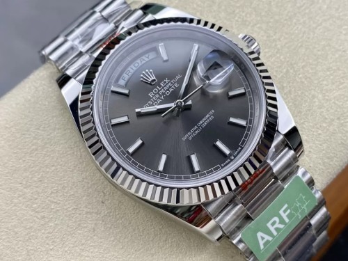 ARF공장 롤렉스 데이데이트 그레이 인덱스 다이얼 화이트골드 40mm m228239