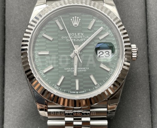 VS공장 롤렉스 데이저스트 그린 텍스처 다이얼 바인덱스 SS 쥬빌레 41mm 126334