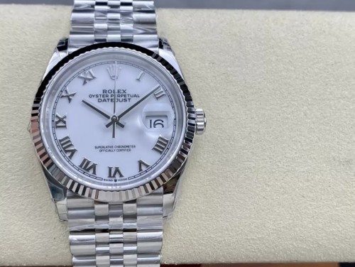 VS공장 롤렉스 데이저스트 화이트 로만 다이얼 SS 쥬빌레 36mm 116234