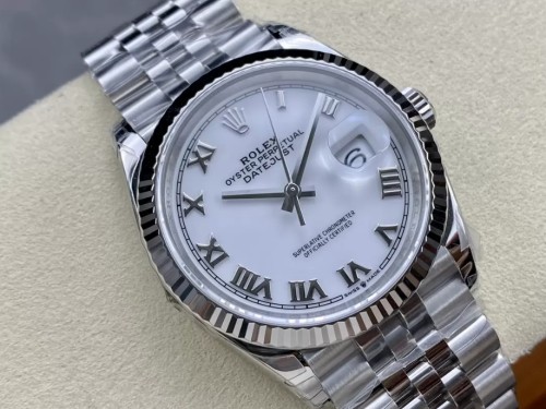VS공장 롤렉스 데이저스트 화이트 로만 다이얼 SS 쥬빌레 36mm 116234