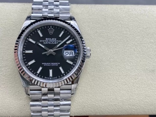 VS공장 롤렉스 데이저스트 블랙 다이얼 바인덱스 SS 쥬빌레 36mm 116234