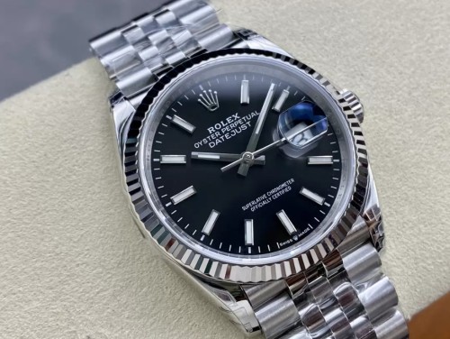 VS공장 롤렉스 데이저스트 블랙 다이얼 바인덱스 SS 쥬빌레 36mm 116234