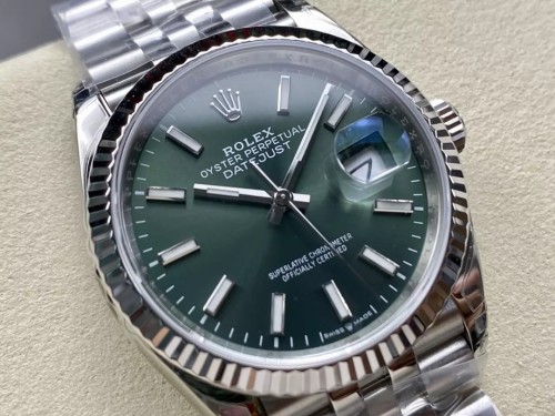 VS공장 롤렉스 데이저스트 그린 다이얼 바인덱스 SS 쥬빌레 36mm 116234