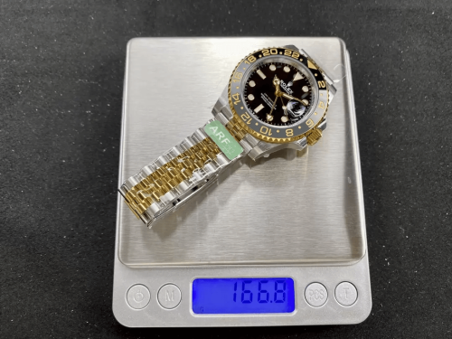 ARF공장 롤렉스 GMT 마스터2 검판 콤비 호랑이 40mm 126713 GRNR