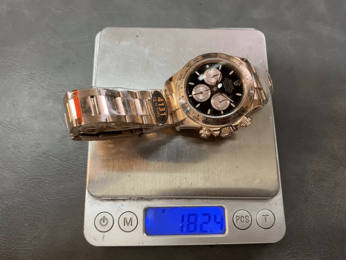 QF공장 텅스텐 롤렉스 데이토나 크로노그래프 블랙 다이얼 바인덱스 RG 금통 40mm (텅스텐 헤비버전) 126506