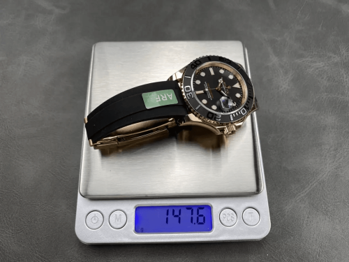 ARF공장 롤렉스 요트마스터 블랙 다이얼 로즈골드 러버밴드 42mm (텅스텐 헤비버전) 226658