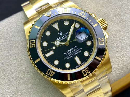 VS공장 롤렉스 서브마리너 검판 금통 40mm 116618 LN