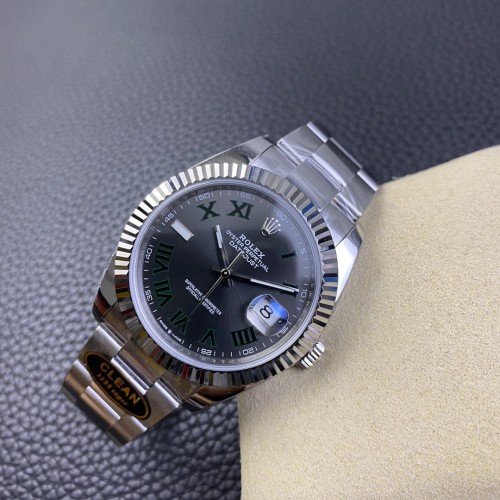 클린공장 롤렉스 데이저스트 그레이 윔블던 로만 다이얼 SS 오이스터 41mm 126334