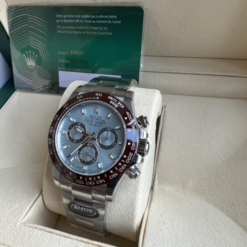 BT공장 롤렉스 데이토나 크로노그래프 아이스블루 다이얼 바인덱스 SS 브레이슬릿 40mm 116506