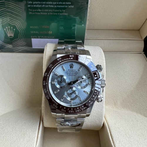 BT공장 롤렉스 데이토나 크로노그래프 아이스블루 다이얼 바게트다이아 SS 브레이슬릿 40mm 116506