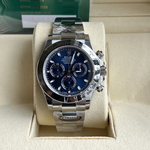 BT공장 롤렉스 데이토나 크로노그래프 청판 다이얼 바인덱스 SS 브레이슬릿 40mm 116506