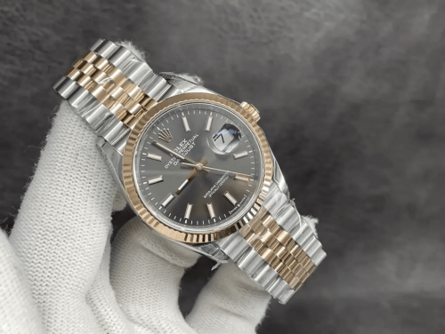 VS공장 롤렉스 데이저스트 그레이 다이얼 바인덱스 로즈골드 콤비 쥬빌레 36mm 126231