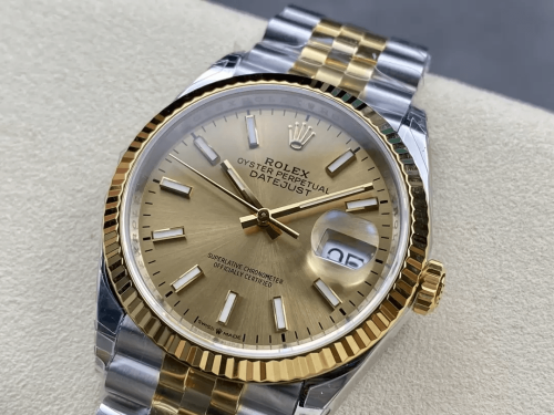 VS공장 롤렉스 데이저스트 옐로우골드 다이얼 바인덱스 YG 콤비 쥬빌레 36mm 126233