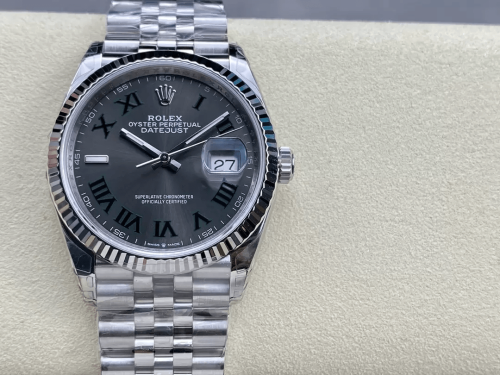 VS공장 롤렉스 데이저스트 그레이 윔블던 로만 다이얼 SS 쥬빌레 36mm 126234