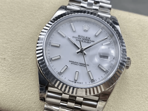 VS공장 롤렉스 데이저스트 화이트 다이얼 바인덱스 SS 쥬빌레 41mm 126334