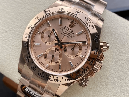 BT공장 롤렉스 데이토나 크로노그래프 로즈골드 다이얼 RG 금통 40mm 116505