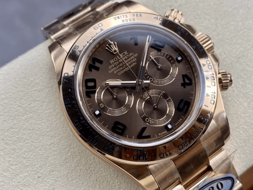 클린공장 롤렉스 데이토나 크로노그래프 초코 다이얼 블랙인덱스 RG 금통 40mm 116505