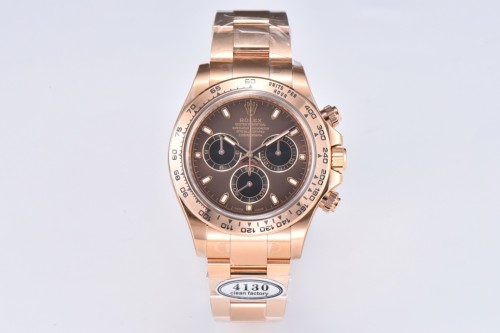 클린공장 롤렉스 데이토나 크로노그래프 초코 다이얼 바인덱스 RG 금통 40mm 116505