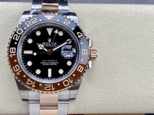 C+공장 롤렉스 GMT 마스터2 루트비어 콤비 검판 40mm m126711chnr