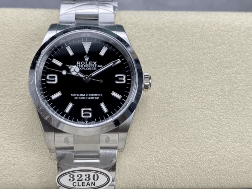 클린공장 롤렉스 익스플로러 검판 다이얼 SS 브레이슬릿 36mm 124270