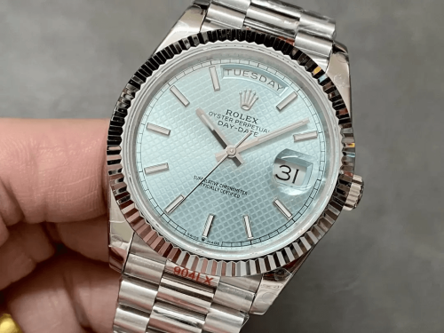 GM공장 롤렉스 데이데이트 아이스블루 다이얼 바인덱스 40mm V3(텅스텐 헤비 버전) 228236