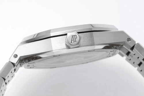 APS공장 오데마피게 로얄오크 50주년 한정판 블랙 텍스처 다이얼 스틸 SS 브레이슬릿 41mm 15510ST