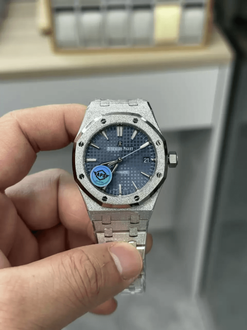 APS공장 오데마피게 로얄오크 프로스트 블루 다이얼 스틸 SS 브레이슬릿 37mm 15454BC