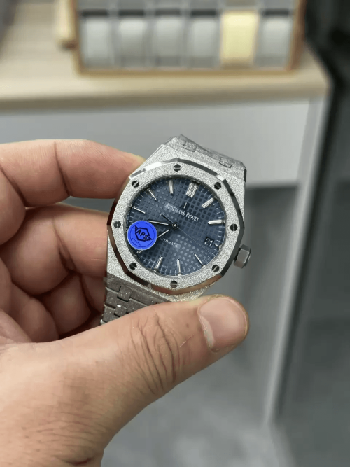 APS공장 오데마피게 로얄오크 프로스트 블루 다이얼 스틸 SS 브레이슬릿 37mm 15454BC