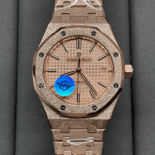 APS공장 오데마피게 로얄오크 프로스트 RG 다이얼 로즈골드 금통 37mm 15454OR
