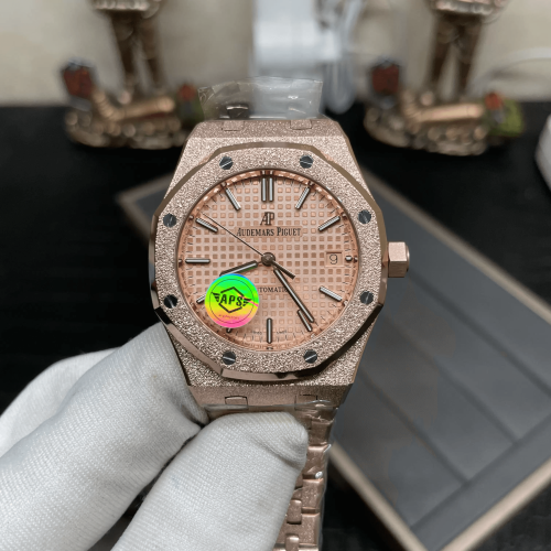 APS공장 오데마피게 로얄오크 프로스트 RG 다이얼 로즈골드 금통 37mm 15454OR