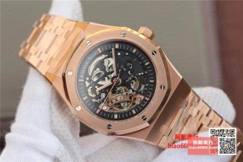JF공장 오데마피게 로얄오크 스켈레톤 다크그레이 다이얼 로즈골드 금통 41mm 15407OR