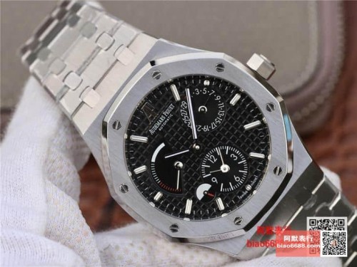 TWA공장 오데마피게 로얄오크 블랙 텍스처 다이얼 스틸 SS 브레이슬릿 41mm 26120