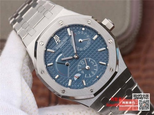 TWA공장 오데마피게 로얄오크 블루 텍스처 다이얼 스틸 SS 브레이슬릿 41mm 26120
