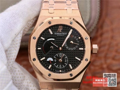 TWA공장 오데마피게 로얄오크 블랙 텍스처 다이얼 로즈골드 금통 41mm 26120