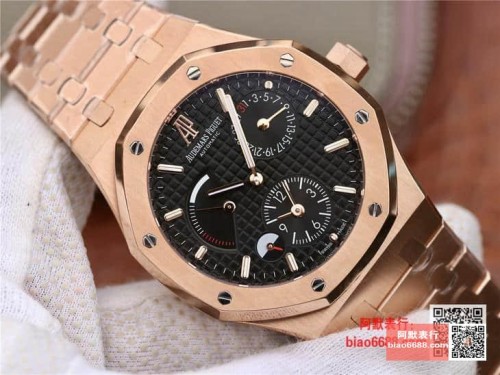TWA공장 오데마피게 로얄오크 블랙 텍스처 다이얼 로즈골드 금통 41mm 26120