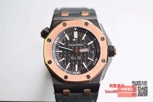 JF공장 오데마피게 로얄오크 오프쇼어 다이버 블랙 다이얼 로즈골드 리미티드 에디션 42mm 15709
