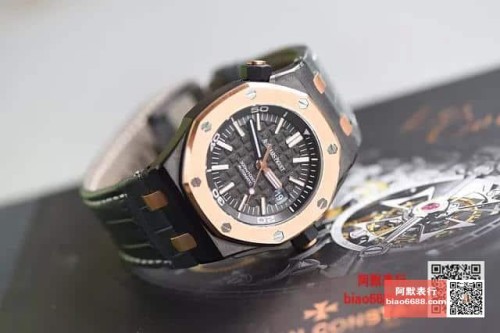 JF공장 오데마피게 로얄오크 오프쇼어 다이버 블랙 다이얼 로즈골드 리미티드 에디션 42mm 15709