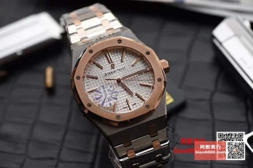 JF공장 오데마피게 로얄오크 화이트 다이얼 로즈골드 콤비 V3 42mm 15400