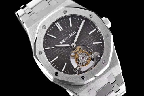 JF공장 오데마피게 로얄오크 투르비옹 엑스트라씬 그레이 다이얼 스틸 SS 브레이슬릿 41mm 26510