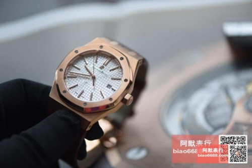 JF공장 오데마피게 로얄오크 화이트 다이얼 로즈골드 금통 41mm 15400OR