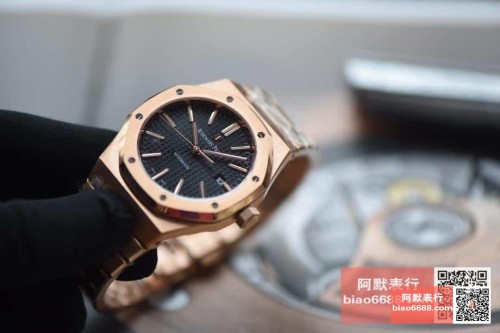 JF공장 오데마피게 로얄오크 블랙 다이얼 로즈골드 금통 41mm 15400OR