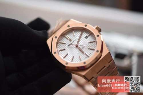 JF공장 오데마피게 로얄오크 화이트 다이얼 로즈골드 금통 41mm 15400OR