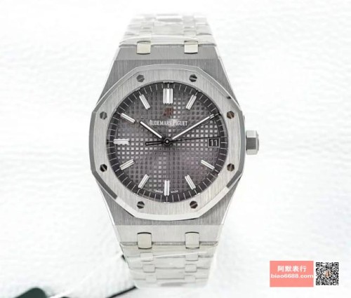 OM공장 오데마피게 로얄오크 그레이 다이얼 스틸 SS 브레이슬릿 41mm 15500ST
