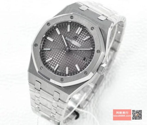 OM공장 오데마피게 로얄오크 그레이 다이얼 스틸 SS 브레이슬릿 41mm 15500ST
