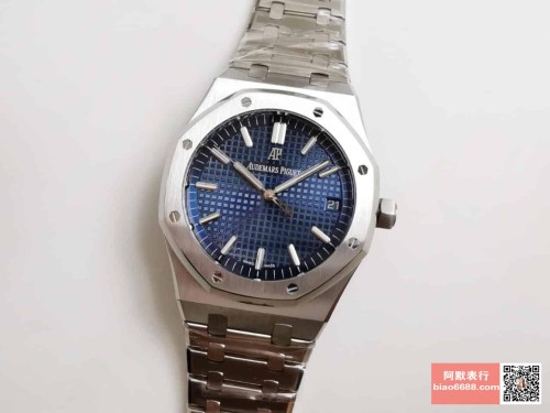 OM공장 오데마피게 로얄오크 블루 다이얼 스틸 SS 브레이슬릿 41mm 15500ST