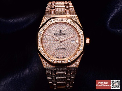 APF공장 오데마피게 로얄오크 풀다이아 셋팅 로즈골드 41mm 15452OR