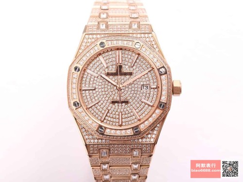 TZ공장 오데마피게 로얄오크 TRF RG 로즈골드 풀다이아세팅 41mm 15452OR
